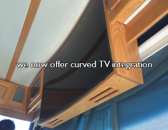 Curved TV Design-RV Decor