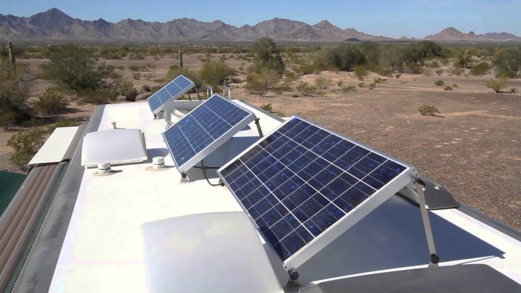 Typical solar roof mount